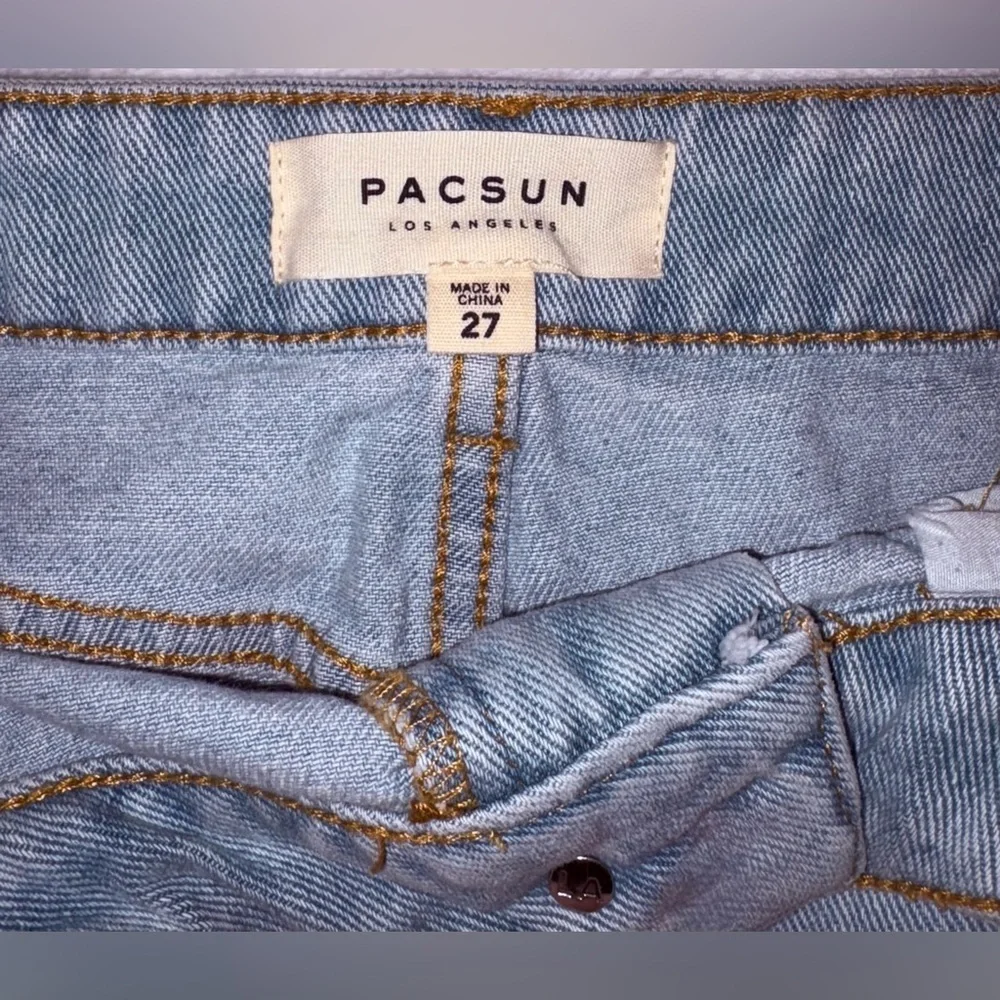 PacSun Vintage light washed denim skirt size 27 - Picture 3 of 5